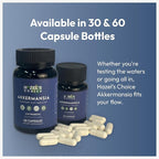 HAZEL'S Choice akkermansia probiotic – 30 Capsule Bottle – Vegan - Non-GMO - No Refrigeration Needed - No Preservatives – probiotico akkermansia – Gut-Friendly Daily Routine