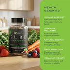 KaraMD Pure Nature | Greens, Fruit and Veggies Supplement | Whole Food Multivitamin & Antioxidants | 20 Fruits and Vegetables Supplements for Energy & Digestion | Gluten Free & Vegan Friendly (3 Pack)