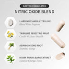 Snap Supplements Nitric Oxide Booster Pre Workout, Muscle Builder - L Arginine, L Citrulline 1500mg Formula, Tribulus Extract & Panax Ginseng, Strength & Endurance (90 Capsules)