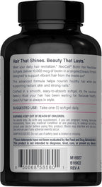 NeoCell Biotin Hair Revitalizer 10000mcg | 300 Softgels | Daily Nourishing Formula | for Women and Men | Hair, Skin, and Nails Supplement