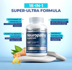 Neuropathy Sciatica Nerve Support Supplement - 1200mg High-Potency Alpha Lipoic Acid 18-in-1 Nutrient Blend - Neuropathy Support for Feet Legs Hands Lower Back 180 Capsules