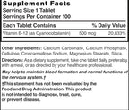 Nature's Blend Vitamin B-12 500 mcg 100 Tablets