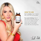 Fuller Health After Party DHM Dihydromyricetin Supplement | Supports Liver, Metabolism, Energy Levels, Post-Celebration Relief | Feel Refreshed, 650mg Per Pill | 3 Bottles, 72 Servings