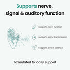 Hearing Support Supplement for Ear Health & Clarity | Auditory Wellness Formula with Magnesium, Vitamin B6 & Patented Botanical Complex | Daily Use | 60 Tablets
