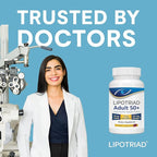 Lipotriad Eye Vitamin and Mineral Supplement - 90 Softgels, 3-Month Supply - Supplement with Lutein, Zeaxanthin and Omega 3 for Healthy Eyes