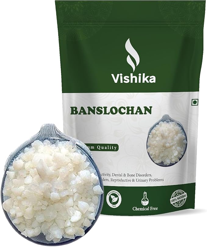 Banslochan vanshlochan (vanslochan tabasheer for Eating) | Tabasheer - Tabachir - Bambusa Arundinaces | Bamboo Manna | 100% Pure Vanshlochan for Strengthen Bones & Hair Roots - 900gram