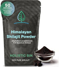 Holistic Bin Raw Himalayan Shilajit Powder - Shilajit Extract (Asphaltum Punjabianum) - No Fillers, Rich in Fulvic Acid & Trace Minerals - Premium Supplement for Energy & Wellness - 25 Servings
