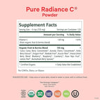 Pure Synergy Pure Radiance C | Organic Vitamin C Powder | 100% Natural, Whole Food, Non-GMO Supplement with Organic Camu Camu| for Immune and Collagen Support (3.1 oz Powder)