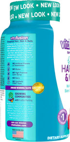 Vitafusion Gorgeous Hair/Skin & Nails Multivitamin Gummy Vitamins + Biotin & Antioxidant Vitamins C&E/Raspberry Flavor (45 Day Supply) America’s Number One Gummy Vitamin Brand, 135 Count (Pack of 2)