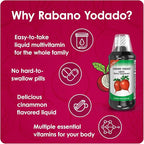Ionized Radish Dietary Liquid Supplement with Iodine, Vitamin B1, B6 & B12, Wellness & Digestive Support, Helps Maintain Natural Energy & Nutrient Balance, 8 Fl Oz, Pack of 1