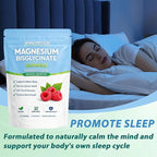 Spnutrition Magnesium Bisglycinate Gummies with 400mg Magnesium Bisglycinate Chelate,Sea Salt,Raspberry Fruit Powder,Improve Sleep,Vegan,Non-GMO,Daily Mineral Support,60 Count