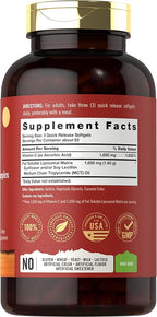 Tahoe Nutritionals Liposomal Vitamin C Complex | 3300mg | 250 Softgels | High Potency | Non-GMO, Gluten Free Supplement