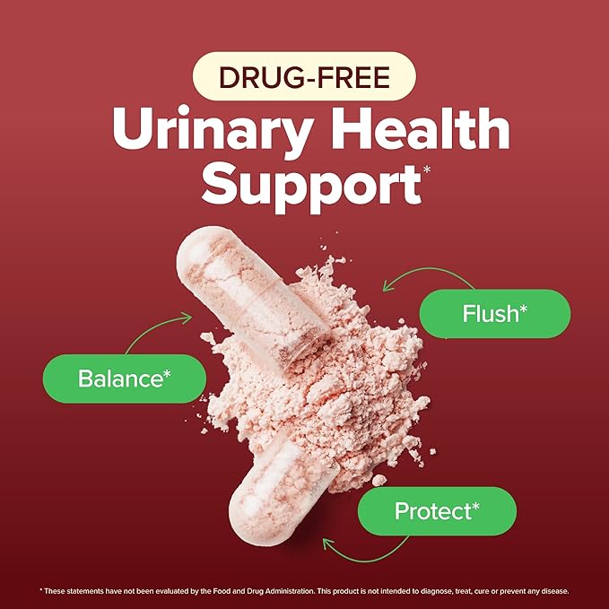 D Mannose with Cranberry | Drug-Free Urinary Tract Health Support | Evidence-Based DMannose 1300mg for Urinary & Bladder Health for Women | D Mannose Supplements for Women & Men | Non-GMO | 240 Ct