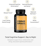 Nootrix Prime Brain Nootropic Supplement | Supports Memory, Mental Focus, Cognitive Health & Energy | Promotes Healthy Mood & Brain Function | Ginkgo Biloba, Lion's Mane & L Theanine | 180 Capsules