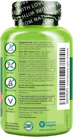 NATURELO Multivitamins for Teenage Girls/Boys, 180 Capsules, Whole Food Multivitamin with Minerals, Non-GMO, Vegetarian
