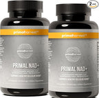 Primal Harvest NAD+ Supplement: Nicotinamide Riboside, Trans-Resveratrol, Betaine, CoQ10, NAD Supplements for Cellular Health, Energy, and Mitochondrial Support