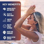 Grow Vitamin Adrenal Stress Advanced Formula, Organic KSM-66 Ashwagandha with AlphaWave L-Theanine, 5-HTP, Magnesium Blend - Everyday Stress Relief, Mood Support, Cognitive, Brain Health, 90 Capsules
