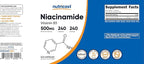 Nutricost Niacinamide (Vitamin B3) 500mg, 240 Capsules - Non-GMO, Gluten Free, Flush Free Vitamin B3