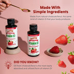 Barlean's Pack of 2 Vitamin D3 Liquid Supplement for Kids and Adults, 5000 IU Vitamin D, Strawberry Milkshake, Non-GMO, Gluten and Dairy Free, 5.6 oz Each