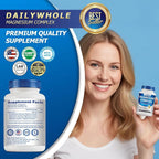 Magnesium Glycinate 8in1 Complex Supplement 1000mg - Magnesium Glycinate, Citrate, Malate, Taurate, Chelated for Health and High Absorption | Third Party Tested, Gluten Free, Non-GMO - Easy to Swallow