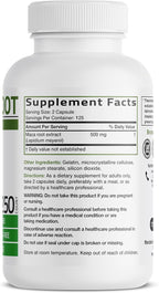 Bronson Maca Root Lepidium Meyenii Non-GMO, 250 Vegetarian Capsules