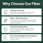 Organics Ocean Better Fiber - Daily Fiber Supplement - Soften Stool for Effortless Bowel Movements - with Psyllium Hulk and Slippery Elm - 3 Bottles