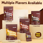 Mushroom Coffee 11 in 1 Adaptogenic Mushroom Blend with Ashwagandha KSM-66,Lions Mane,Reishi,Turkey Tail Hazelnut Instant Mushrooms Coffee for Boost Energy,Focus,Sugar-Free,30 Servings