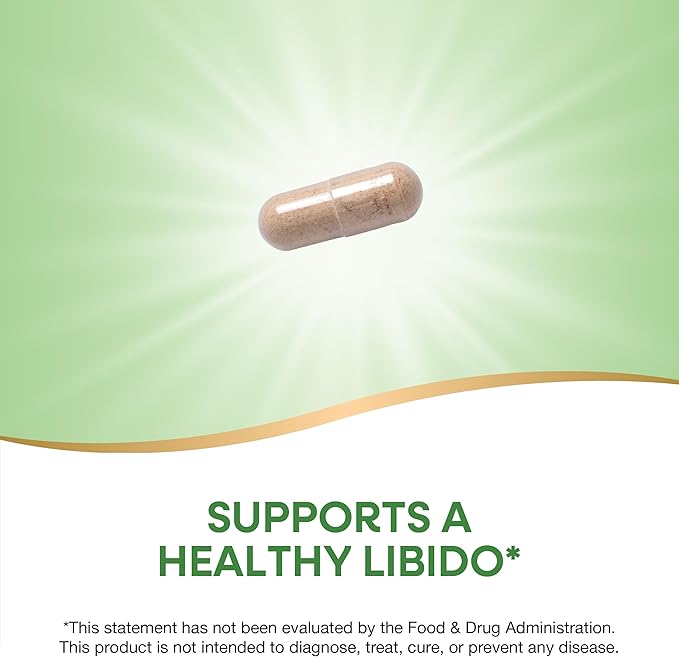 Nature's Way Maca Standardized Extract, Supports a Healthy Libido*, Standardized to 0.6% Glucosinolates, Non-GMO Project Verified, 60 Vegan Capsules (Packaging May Vary)