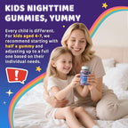 Kids Sleep Gummies, NO Melatonin Sleep Aid Gummies w/ Magnesium Glycinate, Magnesium Malate, L-Theanine, Lavender, B6, Zinc, D3K2 for Restful Sleep, Relax Brain & Muscle, Immune Support, Non-GMO 2Pack