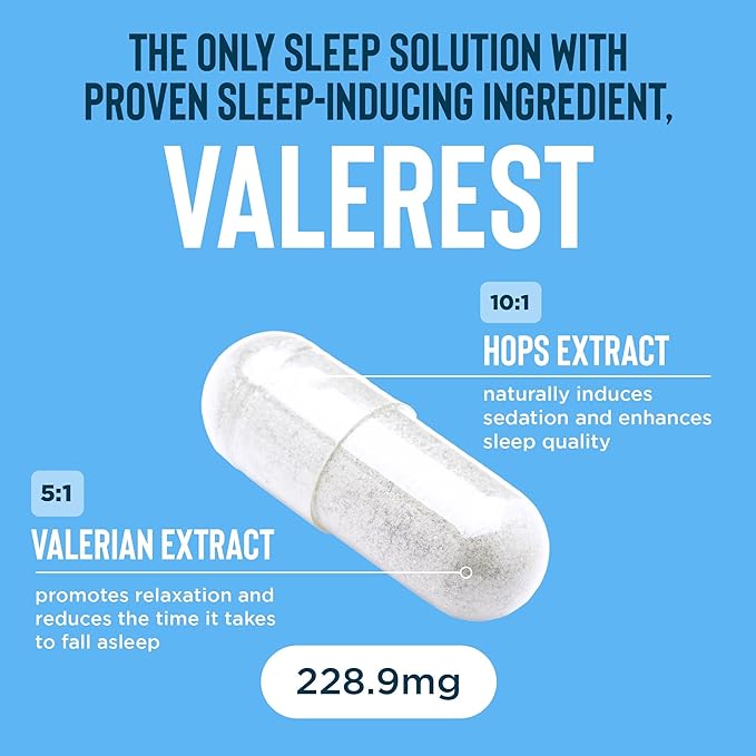 Relaxium Sleep Aid for Adults - Melatonin 5mg with Magnesium Glycinate, Valerest & Ashwagandha - Non-Habit Forming Sleep Support for Falling Asleep & Staying Asleep - 60 Capsules (30-Day Supply)