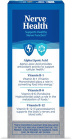 21st Century Nerve Health Tablets (30 Count), Alpha Lipoic Acid 300mg, B1, B6, & B12 Vitamins for Nerve Function Support, Antioxidant ALA Supplement, Gluten Free. Non-GMO, & Vegan