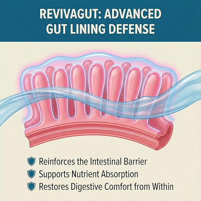Balance ONE L-Glutamine Powder & Zinc Carnosine Supplement – Leaky Gut Repair Formula with Slippery Elm, DGL Licorice, Marshmallow & Aloe Vera – Digestive Lining Support – 1 Month Supply – RevivaGut