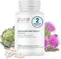 Pure Therapro Rx Liposomal Liver Detox + 120 Acid-Resistant VCaps | Soy-Free Liposomal Format Containing Methylation Nutrient Cofactors | Supports Liver Detox and Cleansing | Vegan