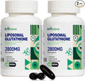 2800 MG Liposomal Glutathione Supplement, Detoxifying & Immune, Aging Defense, Energy, Glutathione Unique Formulation Reduced