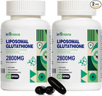 2800 MG Liposomal Glutathione Supplement, Detoxifying & Immune, Aging Defense, Energy, Glutathione Unique Formulation Reduced