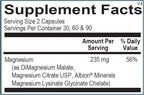 Mineral - Rise Magnesium High Bioavailability Magnesium for Cardiovascular Support, Energy, Muscle Relaxation & Stress Relief (120 Capsules)