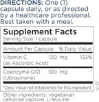Metabolic Maintenance CoQ10 100mg - Co Q 10 Supplement, Coenzyme Q10 for Brain and Heart Health, Antioxidant Support Capsules for Women and Men, Vegan Friendly - 60 Capsules