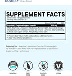 Nootrix Brain Boost Nootropic Supplement | Supports Memory, Mental Focus, Cognitive Health & Energy | Promotes Healthy Mood & Brain Function | Ginkgo Biloba & DMAE | 60 Capsules
