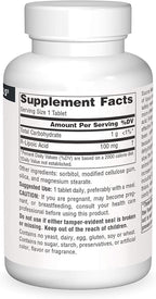 Source Naturals R-Lipoic Acid 100mg, 120 Tablets