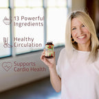 2-Pack N1N Premium Blood Pressure Support with Hawthorn and Hibiscus [13 Potent Ingredients], Natural Supplement to Support Blood Flow Health, 180 Caps