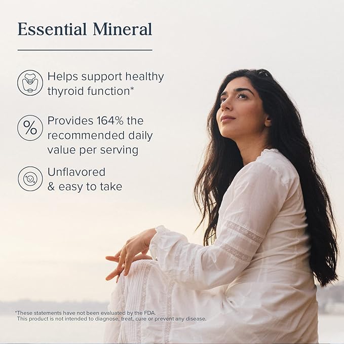 Heritage Store Nascent Colloidal Iodine Drops 246mcg, Liquid Supplement with Nascent Iodine from Atlantic Kelp, Bioavailable, Vegan, Approx. 480 Servings, 1oz