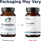 Designs for Health Iron – Vital for Energy Production, Immune & Brain Health, High Absorption Ferrochel Chelated Iron for Women & Men as Ferrous Bisglycinate Chelate – Pregnancy Safe (120 Vegan Caps)