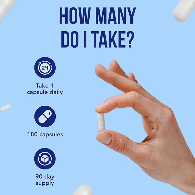 Extra Strength Pterostilbene Supplement | Vegan Friendly 150mg Pterostilbene Capsules | Antioxidant Supplement for Aging Heart Immune and Brain Support | Made in The USA (180 Day Supply)