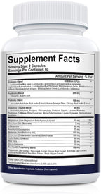 Migcopat Probiotic Prebiotic, Postbiotic & Digestive Enzymes for Digestive Health, 80 Billion CFU Probiotics Complete Gut Support with Berberine, Cinnamon, L-Glutamine, for Men & Women, 120 Capsules