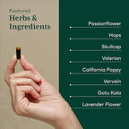 GAIA HERBS PRO Sleep Formula - Supports Restful Sleep & Relaxation for Occasional Sleeplessness* - Herbal Extracts with Valerian Root, Passionflower & Lavender - Vegan Capsules - 60 Liquid Phyto-Caps