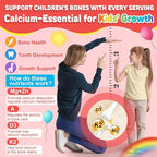 Kids Multivitamin Gummies + Calcium, Probiotics, Vitamin D3, C, Methylated B12 & Methylfolate, B6, A, K2, E, Zinc, Prebiotics for Children Ages 4+, Clean & Sugar Free, for Nutritional Support, 120 Cts