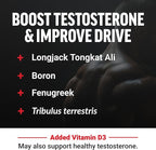 Force Factor Test X180 Gummies Testosterone Booster for Men with Tongkat Ali, Horny Goat Weed, Tribulus Terrestris, Fenugreek, & Black Maca, Testosterone Supplement for Men, Berry Punch, 60 Gummies