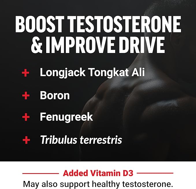 Force Factor Test X180 Gummies Testosterone Booster for Men with Tongkat Ali, Horny Goat Weed, Tribulus Terrestris, Fenugreek, & Black Maca, Testosterone Supplement for Men, Berry Punch, 120 Gummies