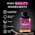 AMU NUTRITION Shilajit Gummies for Men & Women with Aronia Berries Fulvic Acid & 85+ Trace Minerals I Men,Women I Non-GMO I Lab Tested I 100% Natural I 60 Gummy (60 Count (Pack of 1), Aronia Berries)