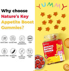 Nature's Key Appetite Booster Gummies for Children, Promote Eating Desire & Healthy Weight, 60 Count Pack